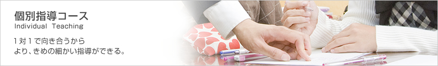 個別指導コース Individual Teaching