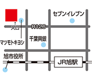 成田予備校 旭校地図