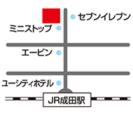 成田予備校 成田本校地図