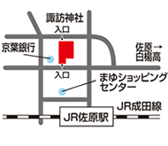 成田予備校 佐原校地図