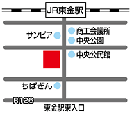 成田予備校 東金校地図