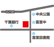 成田予備校 富里校地図